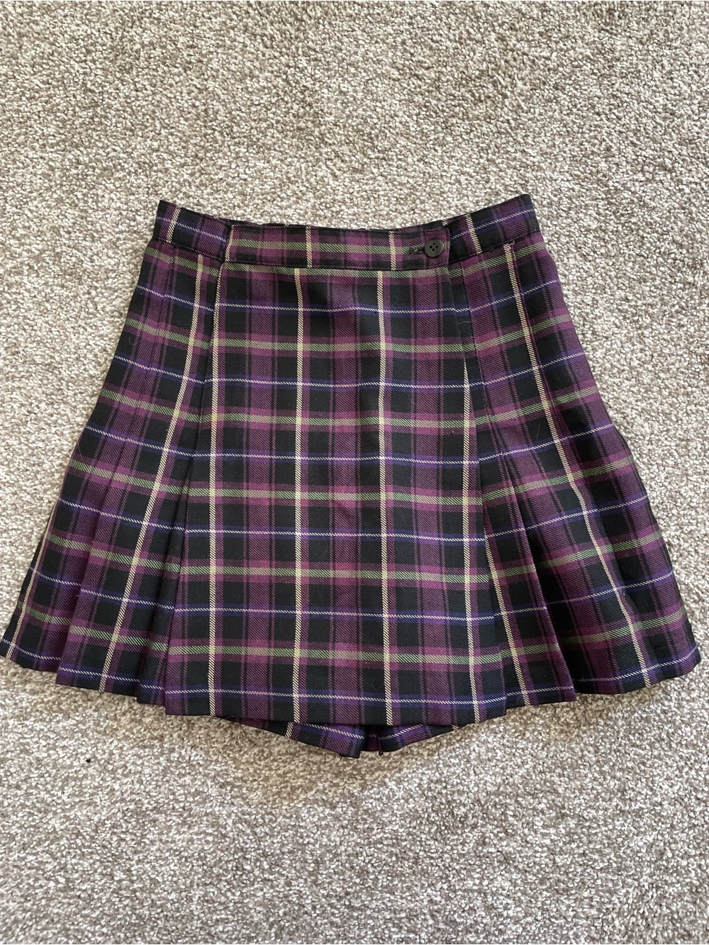 Girls The Limited Plaid Culotte Shorts Skort 10